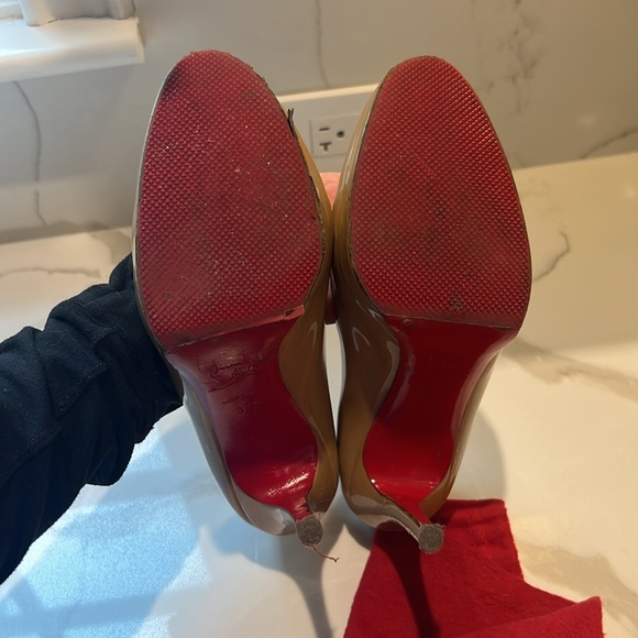 Christian Louboutins Nude Heels - Picture 10 of 10